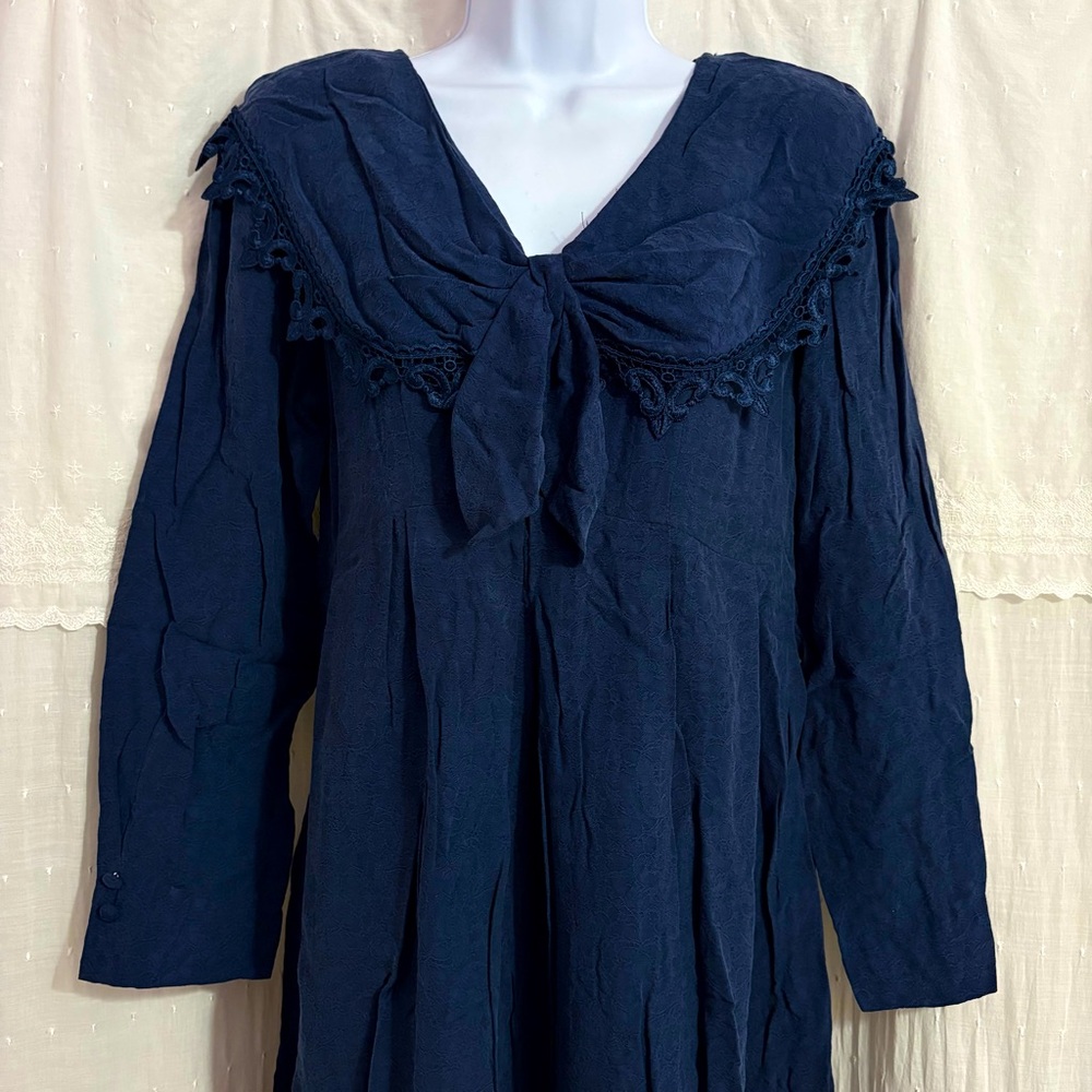 NWOT Carole Little Vintage Petite Blue Dress